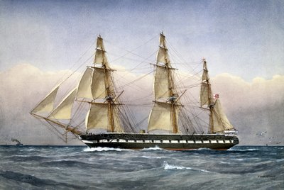 HMS Glasgow at Sea in 1861, 1903 by William Frederick Mitchell